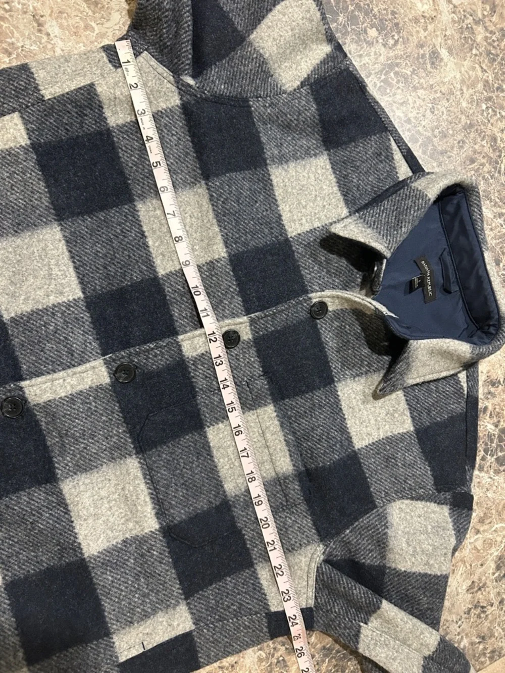 Banana Republic Plaid Shirt Jacket Shacket Men’s Large